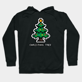 Christmast tree 8bit Hoodie